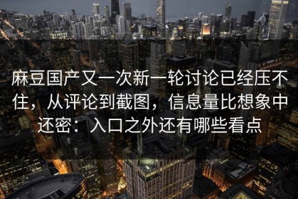 麻豆国产又一次新一轮讨论已经压不住，从评论到截图，信息量比想象中还密：入口之外还有哪些看点