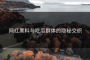网红黑料与吃瓜群体的隐秘交织