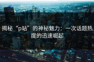 揭秘“p站”的神秘魅力：一次话题热度的迅速崛起