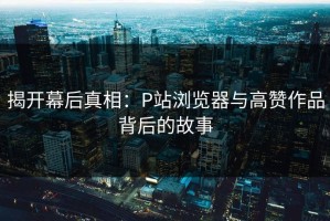 揭开幕后真相：P站浏览器与高赞作品背后的故事