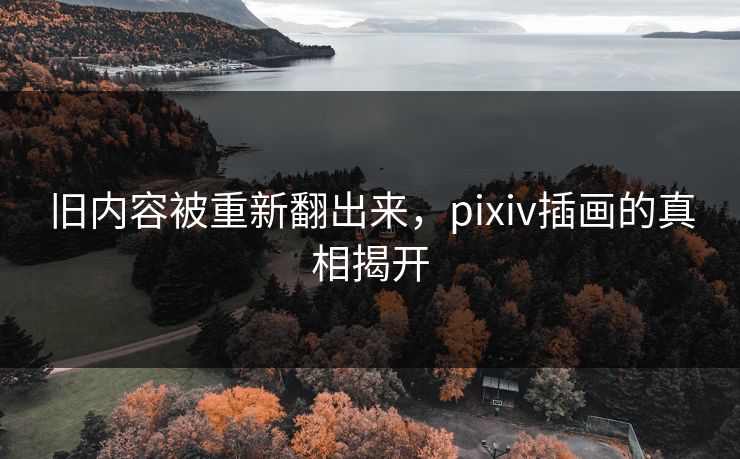 旧内容被重新翻出来,pixiv插画的真相揭开 旧内容被重新翻出来,pixiv插画的真相揭开